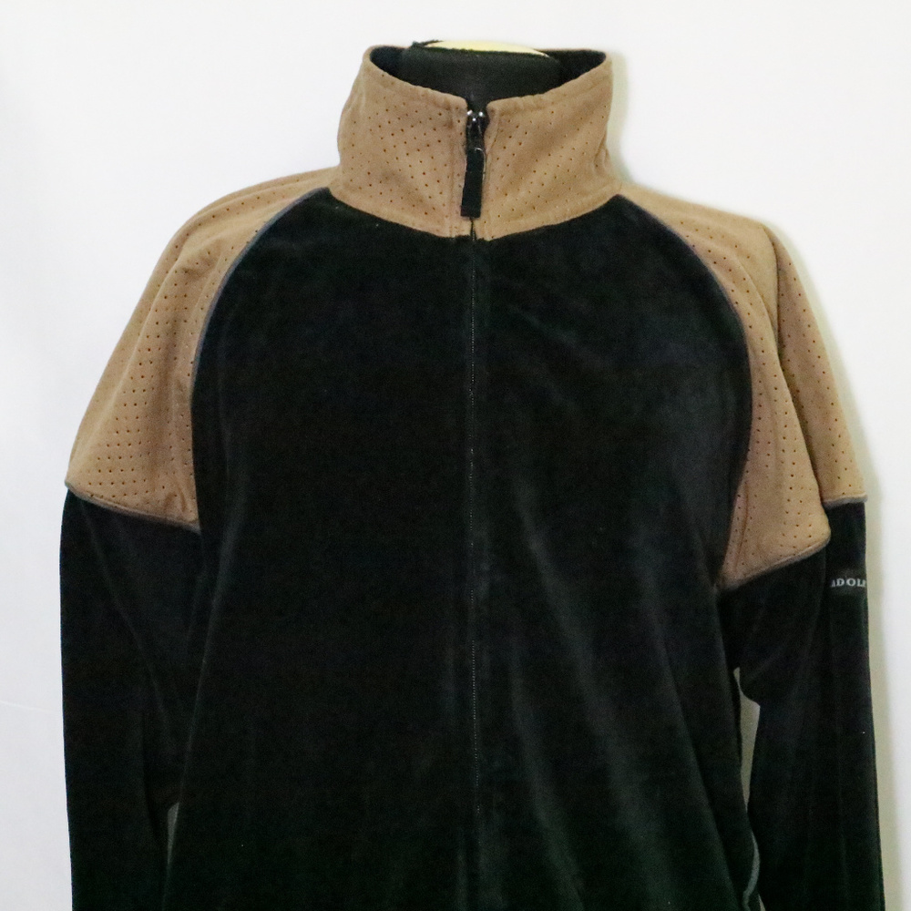 VTG ADOLFO Sport Color Block Velour Zip Jacket - Picture 2 of 7
